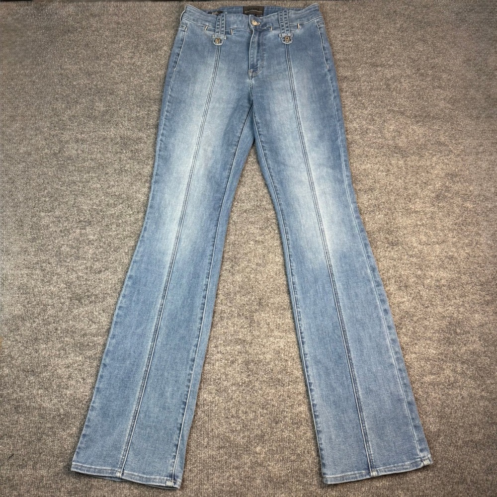 White House Black Market High Rise Boot Everyday Soft Jeans Light Wash 4L Seam